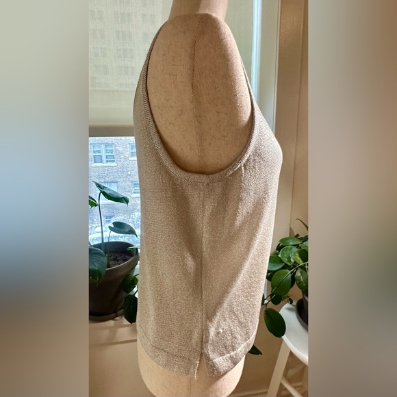 St. John Metallic Silver Camisole P - Picture 3 of 11
